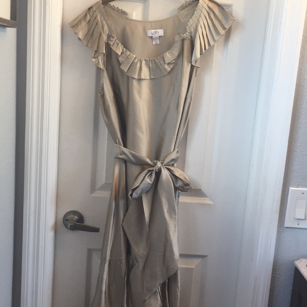 Loft Gold Dress